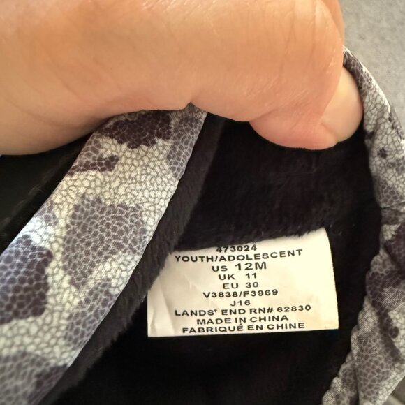 Lands' End Kids Snowboots Size 12M (Black) - Picture 6 of 6